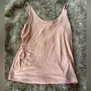 Double Zero Peach Sleeveless Tank
